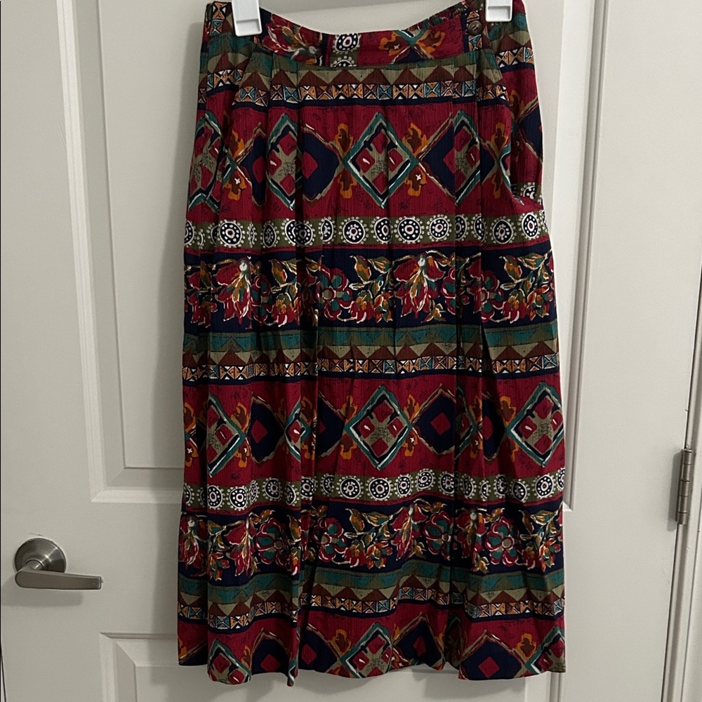 🌸 Vintage Jantzen Classics Midi Skirt – Made in USA 🌸